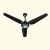 Super Asia Ceiling Fan Smart Antique AC/DC Inverter Fan 56'' Remote Control Colour Black (HAMMALL-APPLIANCES)